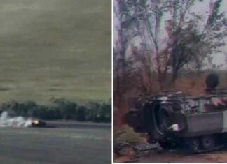Colonne Nederlandse YPR-765 pantserwagens van de Oekraïense strijdkrachten door Russische luchtmacht vernietigd (VIDEO)