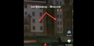 Rusland rijdt twee nucleaire raketten en tanks voorbij de Amerikaanse ambassade in Moskou; burgers scanderen: “NUKE Washington” na aanval op Krimbrug (Video’s)