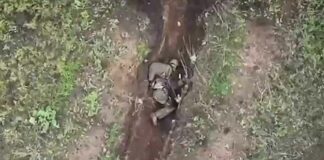 Russische soldaat gooide twee keer een granaat uit een drone van de Oekraïense strijdkrachten weg en overleefde het (Video)