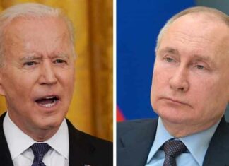 Amerikaanse president Biden in Kiev dreigt Poetin: “Geen compromis!”