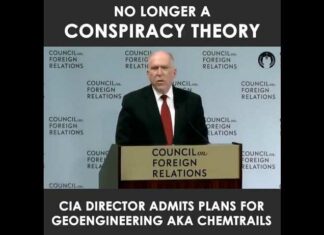 Geen samenzweringstheorie meer; ze geven toe Chemtrails te gebruiken!