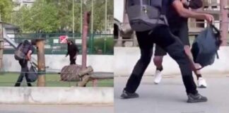 “Ik liet me leiden door de Voorzienigheid en de Maagd Maria” – slungelige Franse student op pelgrimstocht confronteerde asielzoeker die jonge kinderen in het park neerstak, wordt geprezen als ‘rugzakheld’ (Video)