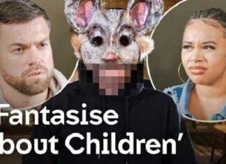Pedo met griezelig masker vertelt Britse Channel 4: “Ik ben een deugdzame pedofiel”