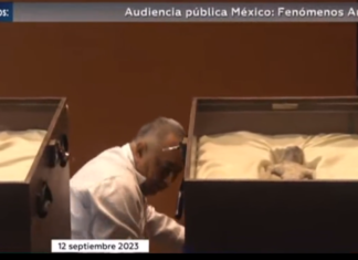 Mexico krijgt de volgende schrik: Lichamen van twee “aliens” gepresenteerd in het Congres