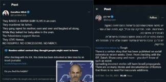 Hamas heeft geen “baby in een oven gebakken”, melden Israëlische journalisten