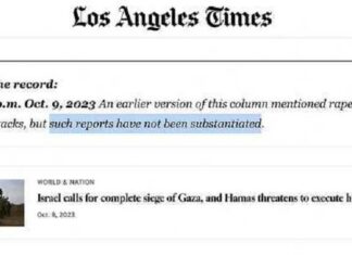 Los Angeles Times trekt beweringen over verkrachtingen door Hamas in: “Dergelijke berichten zijn niet onderbouwd”