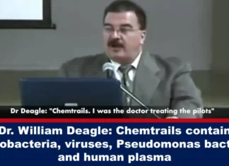Dr. William Deagle: Chemtrails bevatten mycobacteriën, virussen, Pseudomonas bacteriën en menselijk plasma