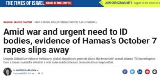 Hamas ‘Massa-verkrachtingen’ Hoax valt uiteen: Israëlische krant geeft toe dat ‘bewijs’ van vermeende verkrachtingen is ‘weggezakt’