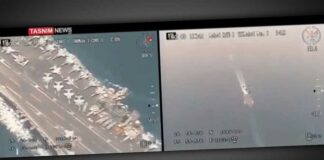 Zo dichtbij kwam een Iraanse drone bij een Amerikaans vliegdekschip