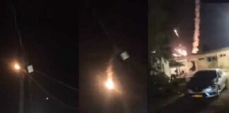 KIJK: Israël’s Iron Dome onderscheppingsraketten haperen en treffen Tel Aviv