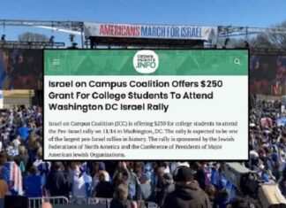 Pro-Israël Group betaalde studenten $250 elk om ‘Mars voor Israël’ bij te wonen in DC