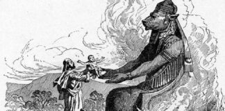 Wordt Trump aan Moloch geofferd?