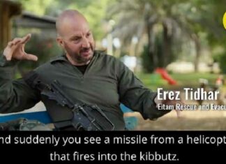 Israëlische veteraan zegt dat hij getuige was van IDF Apache Helikopter die raket afvuurde op Kibboets