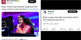 “Een beetje in shock”: GEVACCINEERDE Twitch top streamer Ninja onthult kanker diagnose