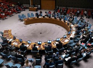 Bij de VN is het de ontspoorde VS tegen de rest van de wereld