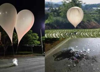 Kim Jong Un stuurt honderden met poep gevulde ballonnen naar Zuid-Korea