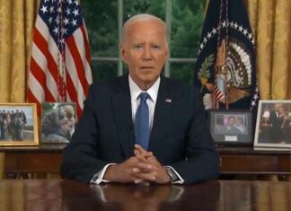Een fragiele Joe Biden: Mijn staat van dienst is zo goed, ik heb “besloten” om uit de race om het presidentschap van 2024 te stappen (VIDEO)