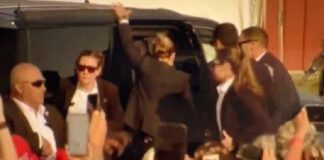Paardestaart Brigade: Complete vernedering voor groep vrouwelijke Secret Service-agenten na moordpoging op Trump – worstelt om pistool in te holsteren, grillige, angstige bewegingen (VIDEO)