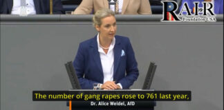 Duitsland’s AfD-leider Alice Weidel verbijstert het parlement: vernietigende kritiek op linkse regering dodelijk opengrenzenbeleid en economische verwoesting