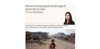 Een jaar te laat: de Guardian staat ons eindelijk toe de term ‘genocide’ te gebruiken