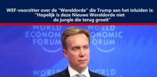 WEF-voorzitter over de “Wereldorde” die Trump aan het inluiden is: “Hopelijk is deze Nieuwe Wereldorde niet de jungle die terug groeit”