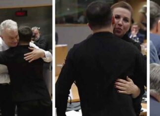 EU-leiders stonden in de rij om Zelensky te kussen en te omhelzen