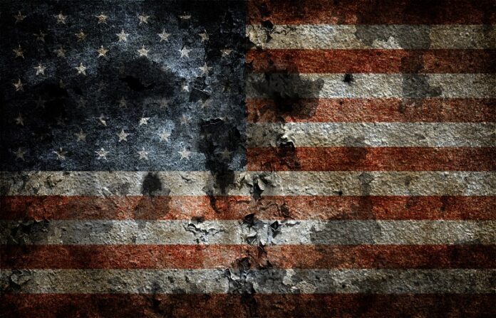 American flag.