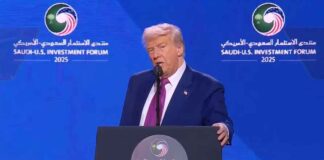 In Saoedi-Arabië verwerpt Trump interventionisme en plannen voor regimeverandering