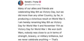 Donald Trumps groteske leugen over de rol van de VS in het Europese theater tijdens de Tweede Wereldoorlog