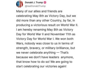 Donald Trumps groteske leugen over de rol van de VS in het Europese theater tijdens de Tweede Wereldoorlog