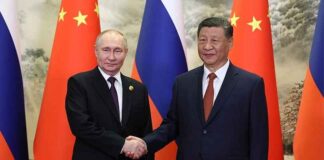 Trump zweert “Moskou en Peking plat te bombarderen”