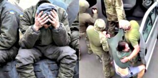 Waanzinnig: Oekraïense burgers die doodsbang zijn voor gedwongen mobilisatie juichen wanneer Russische luchtaanvallen rekruteringscentra treffen – (VIDEO’S)