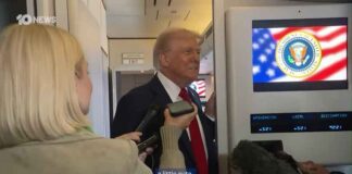 ‘Ik ga waarschijnlijk niet naar de hemel’: Trump’s vreemde woorden voor zijn landing in Israël