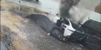 Horror-ongeval: zo gevaarlijk kunnen elektrische auto’s zijn bij ongevallen