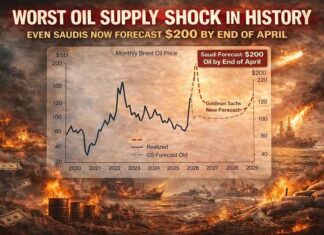 Goldman Sachs heeft zojuist bevestigd wat ze je liever niet willen laten weten: dit is de grootste olieschok in de geschiedenis