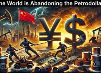 De petrodollar stort officieel in nu de Straat van Hormuz ondanks het vermeende ‘staakt-het-vuren’ gesloten blijft voor de VS en Israël