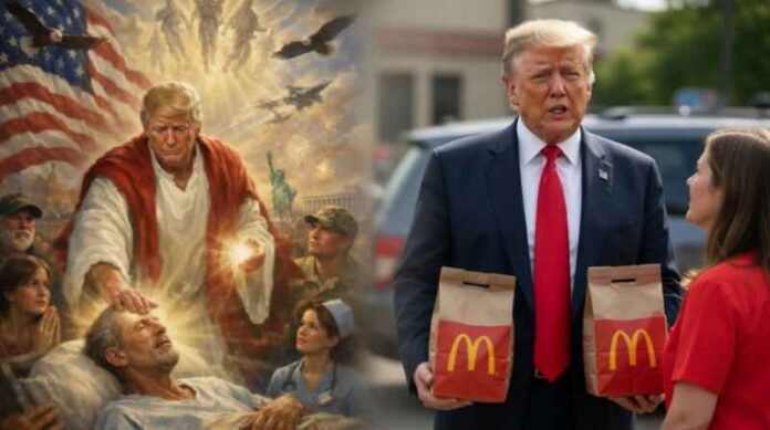 Trump-Jezus-McDonald