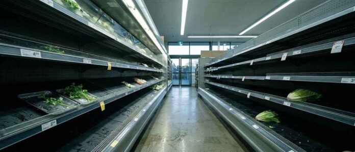 winkel-lege schappen