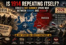 Herhaalt 1914 zich? Zal er uiteindelijk openlijk oorlog uitbreken tussen Europa en Rusland?