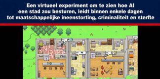 Een virtueel experiment om te zien hoe AI een stad zou besturen, leidt binnen enkele dagen tot maatschappelijke ineenstorting, criminaliteit en sterfte