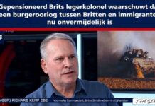 Gepensioneerde kolonel van het Britse leger waarschuwt dat een burgeroorlog tussen Britten en immigranten nu onvermijdelijk is