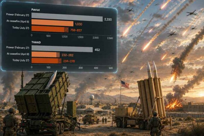De voorraad raketafweermiddelen van de VS is ernstig uitgeput