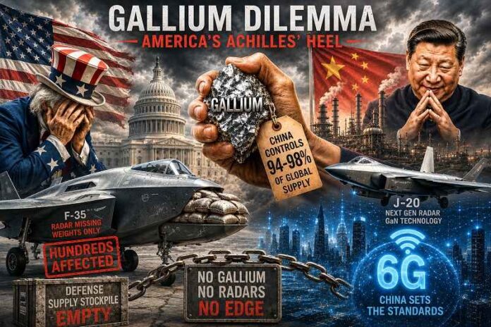 China's gallium-monopolie verstikt de Amerikaanse defensie-industrie