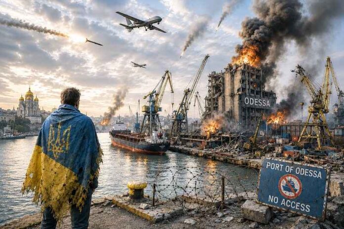 De blokkade van de havens van Odessa