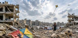 Kinderen in Gaza zochten vreugde in het vliegeren. Israël dreigt hen daarvoor te doden