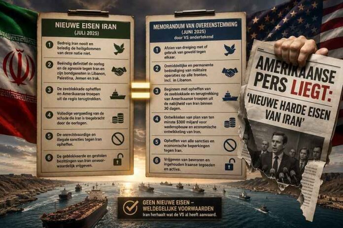 Nieuwe’ Iraanse eisen herhaling van voorwaarden