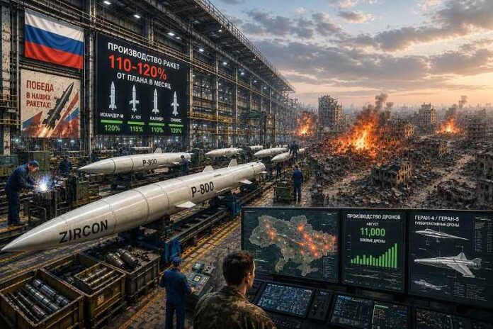 Russische raket- en drone-aanvallen