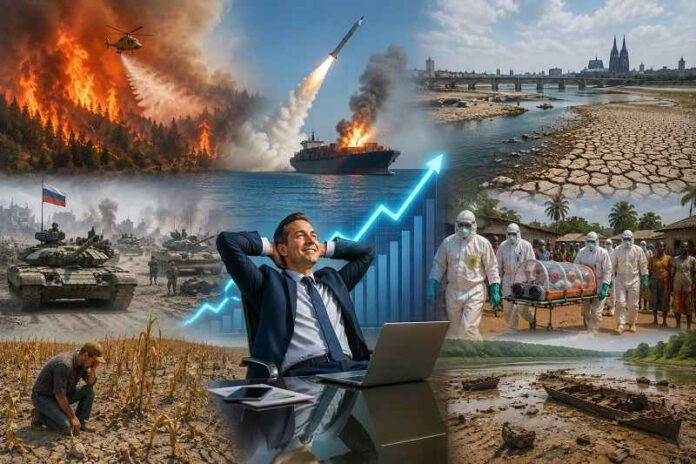 Terwijl de wereld in brand staat
