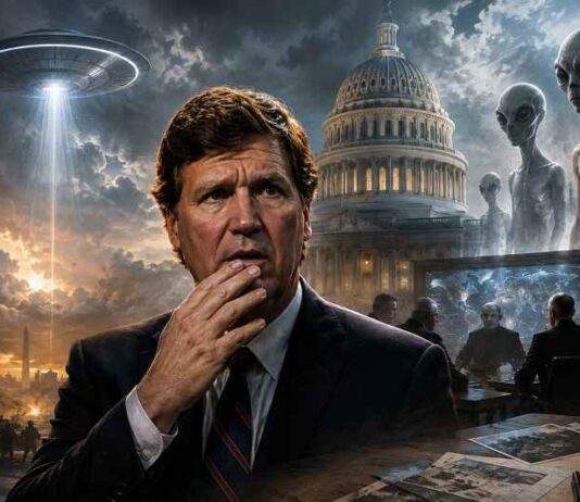 Tucker Carlson onthult dat de Amerikaanse regering contact heeft met ‘bovennatuurlijke wezens’ — de details zijn zo verontrustend dat hij ze niet eens aan zijn vrouw durft te vertellen
