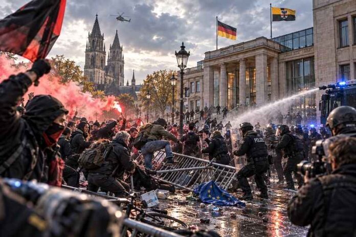 De Bondsrepubliek op het puntje van haar stoel